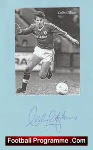 Manchester United Colin Gibson Autograph Man Utd 1985 – 1990
