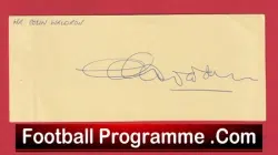 Manchester United Colin Waldron Autograph Man Utd 1976
