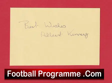 Manchester United Albert Kinsey Autograph Man Utd 1962 - 1965 - Image 2
