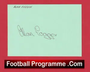 Manchester United Alan Foggon Autograph Man Utd 1976