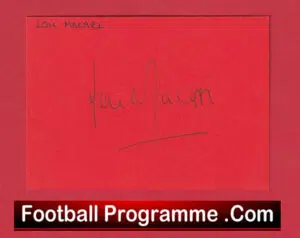 Manchester United Lou Macari Autograph Man Utd 1973 – 1984