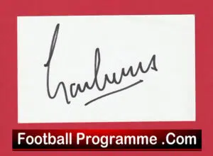 Manchester United Garth Crooks Autograph Man Utd 1983 – 1984