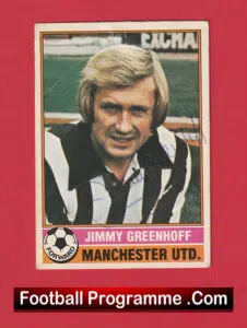 Manchester United Jimmy Greenhoff Autograph Man Utd 1976 – 1980