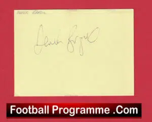 Manchester United Derek Brazil Autograph Man Utd 1988 – 1992
