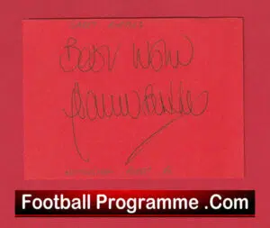 Manchester United Gary Birtles Autograph Man Utd 1980 – 1982