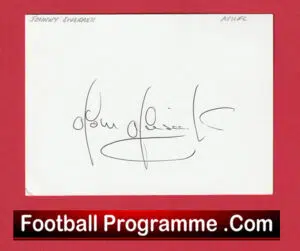 Manchester United Johnny Sivebaek Autograph Man Utd 1986 – 1987