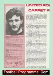 Manchester United Gary Birtles Autograph Signed Man Utd 1980 – 1982