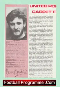 Manchester United Gary Birtles Autograph Signed Man Utd 1980 – 1982
