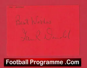 Manchester United Ian Donald Autograph Man Utd 1969 – 1973