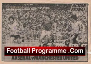 Man Utd Gordon McQueen + Frank Stapleton + Alan Sunderland Signed Picture