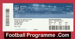 Manchester City v Manchester United 2015 – Ticket Under 21’s