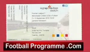 Manchester United v Fulham 2019 – Ticket Under 23’s at Leigh