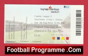 Manchester United v Chelsea 2016 – Ticket Reserves at Leigh