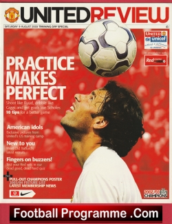1 Manchester United Training Day Special Football Programme 2003