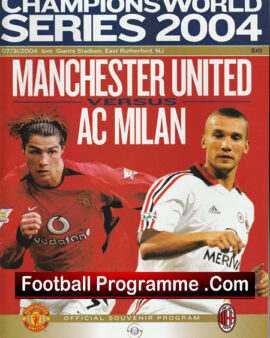 AC Milan v Manchester United 2004 – Rutherford NJ – USA