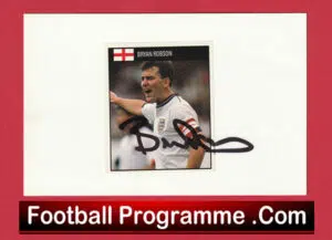 Manchester United Bryan Robson Autograph Signed Man Utd 1981 – 1994