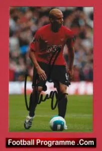 Manchester United Wes Brown Autograph Signed Picture Man Utd 1996 – 2011