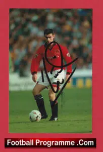 Manchester United Keith Gillespie Autograph Signed Picture Man Utd 1993 – 1995