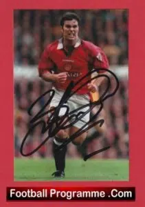 Manchester United Ben Thornley Autograph Signed Picture Man Utd 1993 – 1998