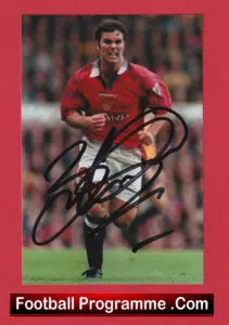 Manchester United Ben Thornley Autograph Signed Picture Man Utd 1993 – 1998