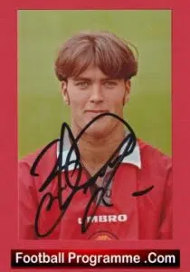 Manchester United Ben Thornley Autograph Signed Picture Man Utd 1993 – 1998