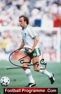 Manchester United Sammy McIlroy Signed Picture Man Utd