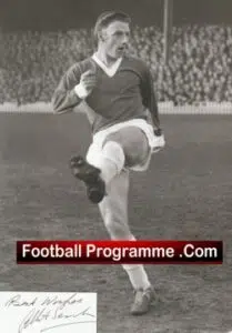 Manchester United Albert Scanlon Signed Picture Man Utd 1954 – 1960