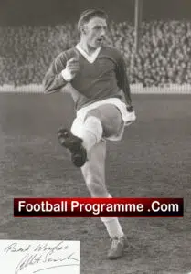 Manchester United Albert Scanlon Signed Picture Man Utd 1954 – 1960