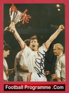 Manchester United Mark Hughes Signed Picture Man Utd 1992 ECWC Final