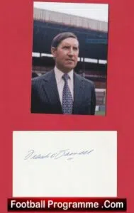Manchester United Frank O Farrell Signed Picture Man Utd ex Manager
