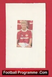 Manchester United Mark Robins Signed Picture Man Utd 1984 – 1992