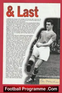 Manchester United Bill Foulkes Signed Picture Man Utd 1950 – 1970