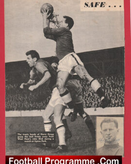 Manchester United Harry Gregg Signed Picture Man Utd 1957 – 1966