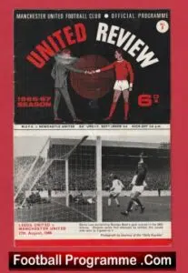 Manchester United v Newcastle United 1966 – Man Utd