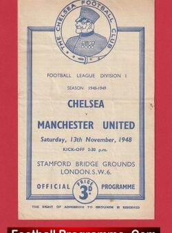 Chelsea v Manchester United 1948 – 1940s v Man Utd