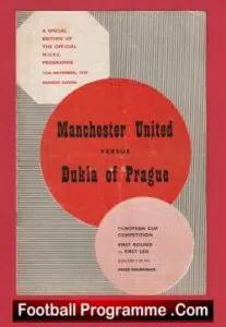 Manchester United v Dukla Prague 1957 – European Cup Man Utd