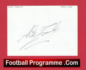 Manchester United Alex Forsyth Autograph Man Utd 1972 – 1978