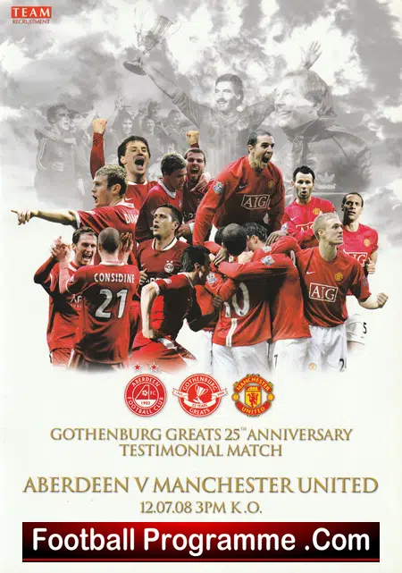 Aberdeen v Manchester United 2008 Gothenburg Greats Testimonial - Image 2