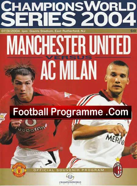 AC Milan v Manchester United 2004 - Rutherford NJ - America - Image 2