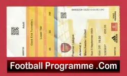 Arsenal v Manchester United 2023 – Football Match Ticket
