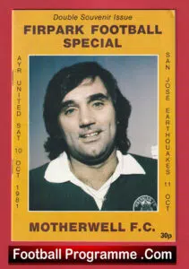 Ayr United v San Jose Earthquakes 1981 – Motherwell George Best