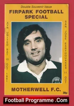 Ayr United v San Jose Earthquakes 1981 – Motherwell George Best
