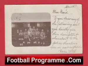 Bradford Police Football Team Postcard Picture 1902 – Antique