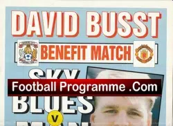 David Busst Testimonial Benefit Match Coventry 1997 Match Poster