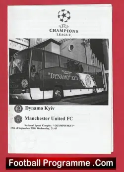 Dynamo Kyiv v Manchester United 2000 – Ukraine – Pirate Issue 18