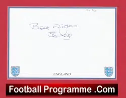 Everton Joe Royale Autograph Signed Card England Player – Manager