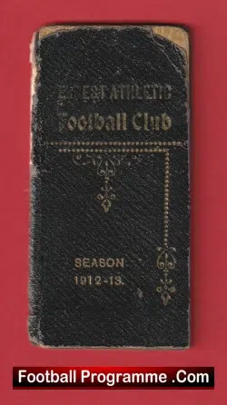 Forest Athletic Football Club Season Ticket Book 1912 – 1913