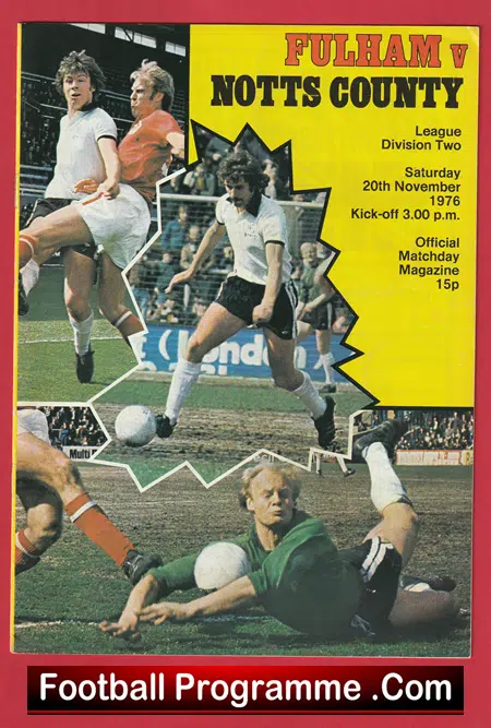 Fulham v Nott County 1976 - George Best + Bobby Moore - Image 2