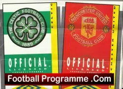 Glasgow Celtic v Manchester United 1992 – Match Poster
