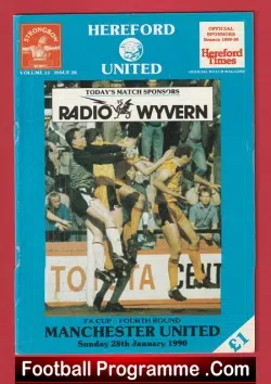 Hereford United v Manchester United 1990 – FA Cup